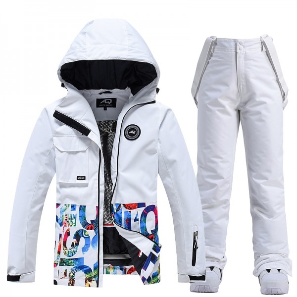 ARCTIC QUEEN Men's Women's Ski Jacket with Bib Pants Ski Suit Outdoor Winter Thermal Warm Waterproof Windproof Breathable Detachable Hood Snow Suit Clothing Suit for Skiing Camping Snowboarding ARCTIC QUEEN Men's Women's Ski Jacket with Bib Pants Ski Suit Outdoor Winter Thermal Warm Waterproof Windproof Breathable Detachable Hood Snow Suit Clothing Suit for Skiing Camping Snowboarding