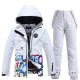 ARCTIC QUEEN Men's Women's Ski Jacket with Bib Pants Ski Suit Outdoor Winter Thermal Warm Waterproof Windproof Breathable Detachable Hood Snow Suit Clothing Suit for Skiing Camping Snowboarding ARCTIC QUEEN Men's Women's Ski Jacket with Bib Pants Ski Suit Outdoor Winter Thermal Warm Waterproof Windproof Breathable Detachable Hood Snow Suit Clothing Suit for Skiing Camping Snowboarding