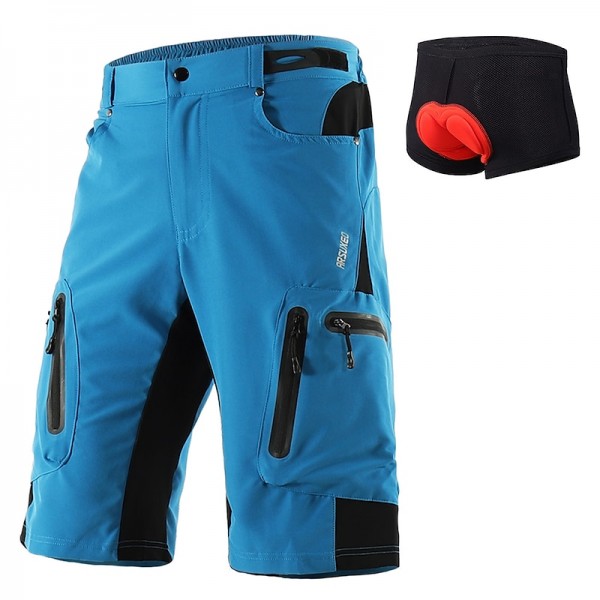 Arsuxeo Men's Bike Shorts Cycling MTB Shorts with Removable 3D Padded Underwear Summer Baggy Shorts Loose Fit Quick Dry Waterproof Zipper Sports Dark Grey Black Army Green Mountain Bike Arsuxeo Men's Bike Shorts Cycling MTB Shorts with Removable 3D Padded Underwear Summer Baggy Shorts Loose Fit Quick Dry Waterproof Zipper Sports Dark Grey Black Army Green Mountain Bike