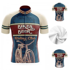 21Grams Men&#039;s Cycling Jersey Short Sleeve Bike Jersey Top with 3 Rear Pockets Mountain Bike MTB Road Bike Cycling Breathable Moisture Wicking Quick Dry Reflective Strips Yellow Royal Blue Blue Graphic