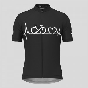 21Grams Men&#039;s Cycling Jersey Short Sleeve Bike Top with 3 Rear Pockets Mountain Bike MTB Road Bike Cycling Breathable Moisture Wicking Quick Dry Reflective Strips Black White Pink Graphic Polyester