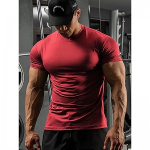 Men&#039;s Running T-Shirt Compression Shirt Short Sleeve Base Layer Athletic Spandex Breathable Quick Dry Moisture Wicking Gym Workout Running Active Training Sportswear Activewear Solid Colored Black