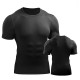 Men's Running T-Shirt Compression Shirt Short Sleeve Base Layer Athletic Spandex Breathable Quick Dry Moisture Wicking Gym Workout Running Active Training Sportswear Activewear Solid Colored Black Men's Running T-Shirt Compression Shirt Short Sleeve Base Layer Athletic Spandex Breathable Quick Dry Moisture Wicking Gym Workout Running Active Training Sportswear Activewear Solid Colored Black