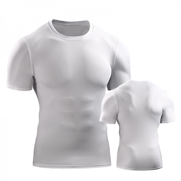 Men's Running T-Shirt Compression Shirt Short Sleeve Base Layer Athletic Spandex Breathable Quick Dry Moisture Wicking Gym Workout Running Active Training Sportswear Activewear Solid Colored Black Men's Running T-Shirt Compression Shirt Short Sleeve Base Layer Athletic Spandex Breathable Quick Dry Moisture Wicking Gym Workout Running Active Training Sportswear Activewear Solid Colored Black