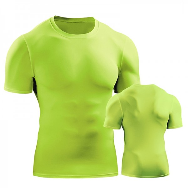 Men's Running T-Shirt Compression Shirt Short Sleeve Base Layer Athletic Spandex Breathable Quick Dry Moisture Wicking Gym Workout Running Active Training Sportswear Activewear Solid Colored Black Men's Running T-Shirt Compression Shirt Short Sleeve Base Layer Athletic Spandex Breathable Quick Dry Moisture Wicking Gym Workout Running Active Training Sportswear Activewear Solid Colored Black
