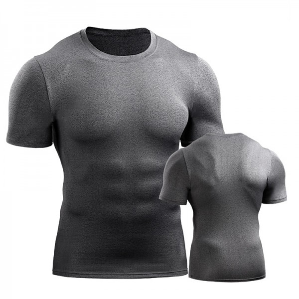 Men's Running T-Shirt Compression Shirt Short Sleeve Base Layer Athletic Spandex Breathable Quick Dry Moisture Wicking Gym Workout Running Active Training Sportswear Activewear Solid Colored Black Men's Running T-Shirt Compression Shirt Short Sleeve Base Layer Athletic Spandex Breathable Quick Dry Moisture Wicking Gym Workout Running Active Training Sportswear Activewear Solid Colored Black