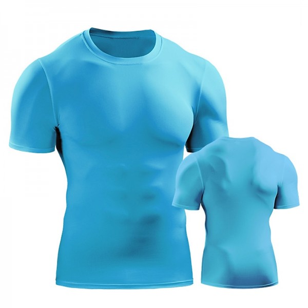 Men's Running T-Shirt Compression Shirt Short Sleeve Base Layer Athletic Spandex Breathable Quick Dry Moisture Wicking Gym Workout Running Active Training Sportswear Activewear Solid Colored Black Men's Running T-Shirt Compression Shirt Short Sleeve Base Layer Athletic Spandex Breathable Quick Dry Moisture Wicking Gym Workout Running Active Training Sportswear Activewear Solid Colored Black