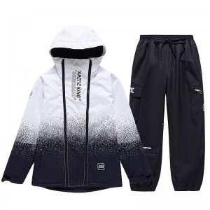 new ski suit suit men and women winter outdoor single-board double-board ski pants windproof and splash-proof to keep warm