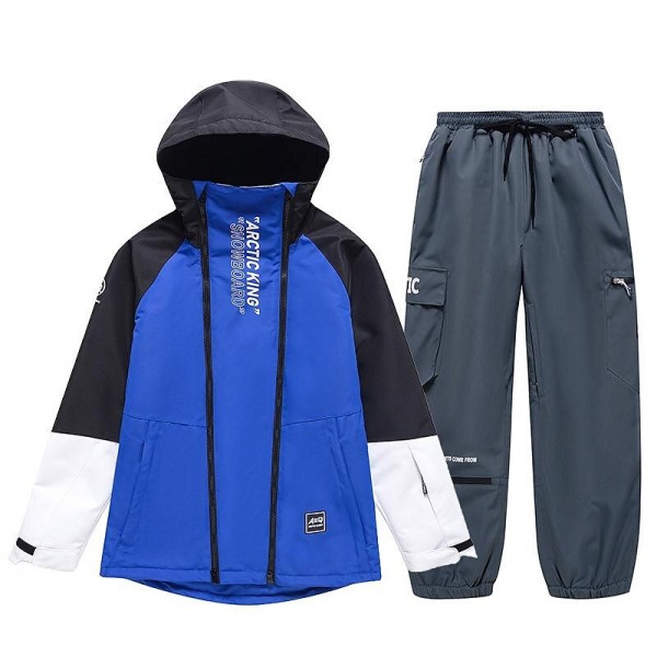 new ski suit suit men and women winter outdoor single-board double-board ski pants windproof and splash-proof to keep warm new ski suit suit men and women winter outdoor single-board double-board ski pants windproof and splash-proof to keep warm