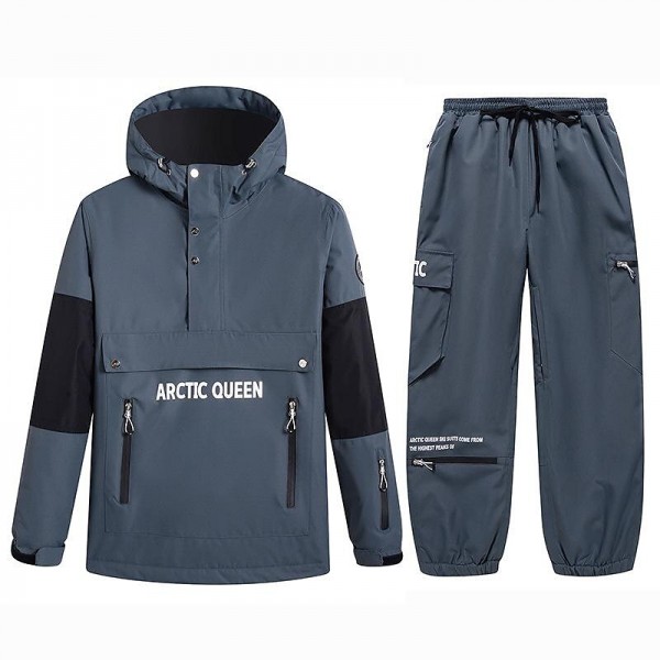 ARCTIC QUEEN Men's Women's Ski Jacket with Pants Ski Suit Outdoor Winter Thermal Warm Waterproof Windproof Breathable Hooded Clothing Suit for Skiing Snowboarding Winter Sports ARCTIC QUEEN Men's Women's Ski Jacket with Pants Ski Suit Outdoor Winter Thermal Warm Waterproof Windproof Breathable Hooded Clothing Suit for Skiing Snowboarding Winter Sports