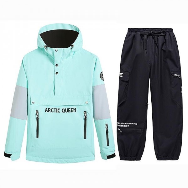 ARCTIC QUEEN Men's Women's Ski Jacket with Pants Ski Suit Outdoor Winter Thermal Warm Waterproof Windproof Breathable Hooded Clothing Suit for Skiing Snowboarding Winter Sports ARCTIC QUEEN Men's Women's Ski Jacket with Pants Ski Suit Outdoor Winter Thermal Warm Waterproof Windproof Breathable Hooded Clothing Suit for Skiing Snowboarding Winter Sports