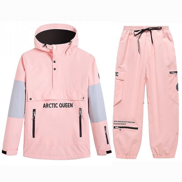 ARCTIC QUEEN Men's Women's Ski Jacket with Pants Ski Suit Outdoor Winter Thermal Warm Waterproof Windproof Breathable Hooded Clothing Suit for Skiing Snowboarding Winter Sports ARCTIC QUEEN Men's Women's Ski Jacket with Pants Ski Suit Outdoor Winter Thermal Warm Waterproof Windproof Breathable Hooded Clothing Suit for Skiing Snowboarding Winter Sports