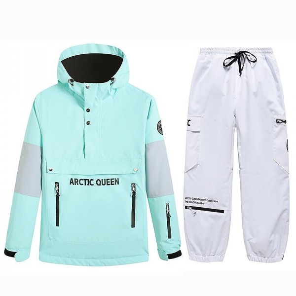 ARCTIC QUEEN Men's Women's Ski Jacket with Pants Ski Suit Outdoor Winter Thermal Warm Waterproof Windproof Breathable Hooded Clothing Suit for Skiing Snowboarding Winter Sports ARCTIC QUEEN Men's Women's Ski Jacket with Pants Ski Suit Outdoor Winter Thermal Warm Waterproof Windproof Breathable Hooded Clothing Suit for Skiing Snowboarding Winter Sports