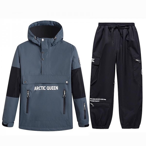 ARCTIC QUEEN Men's Women's Ski Jacket with Pants Ski Suit Outdoor Winter Thermal Warm Waterproof Windproof Breathable Hooded Clothing Suit for Skiing Snowboarding Winter Sports ARCTIC QUEEN Men's Women's Ski Jacket with Pants Ski Suit Outdoor Winter Thermal Warm Waterproof Windproof Breathable Hooded Clothing Suit for Skiing Snowboarding Winter Sports
