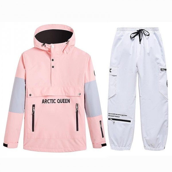 ARCTIC QUEEN Men's Women's Ski Jacket with Pants Ski Suit Outdoor Winter Thermal Warm Waterproof Windproof Breathable Hooded Clothing Suit for Skiing Snowboarding Winter Sports ARCTIC QUEEN Men's Women's Ski Jacket with Pants Ski Suit Outdoor Winter Thermal Warm Waterproof Windproof Breathable Hooded Clothing Suit for Skiing Snowboarding Winter Sports