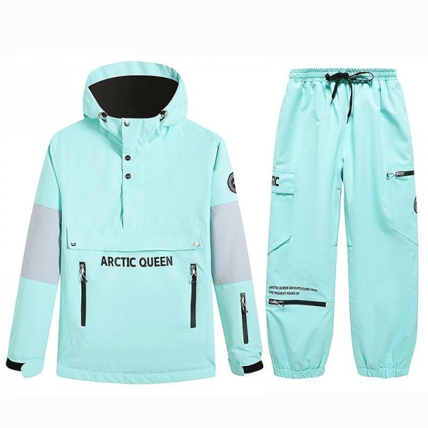 ARCTIC QUEEN Men's Women's Ski Jacket with Pants Ski Suit Outdoor Winter Thermal Warm Waterproof Windproof Breathable Hooded Clothing Suit for Skiing Snowboarding Winter Sports ARCTIC QUEEN Men's Women's Ski Jacket with Pants Ski Suit Outdoor Winter Thermal Warm Waterproof Windproof Breathable Hooded Clothing Suit for Skiing Snowboarding Winter Sports