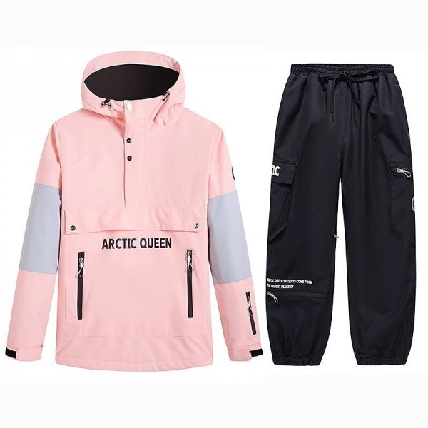ARCTIC QUEEN Men's Women's Ski Jacket with Pants Ski Suit Outdoor Winter Thermal Warm Waterproof Windproof Breathable Hooded Clothing Suit for Skiing Snowboarding Winter Sports ARCTIC QUEEN Men's Women's Ski Jacket with Pants Ski Suit Outdoor Winter Thermal Warm Waterproof Windproof Breathable Hooded Clothing Suit for Skiing Snowboarding Winter Sports