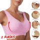 2 Pack Underwear Women's Plus Size Deep U Comfortable Beauty Back Yoga Vest with Pads No Steel Ring Gathered Shock-proof Sports Bra 2 Pack Underwear Women's Plus Size Deep U Comfortable Beauty Back Yoga Vest with Pads No Steel Ring Gathered Shock-proof Sports Bra