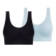 2 Pack Underwear Women's Plus Size Deep U Comfortable Beauty Back Yoga Vest with Pads No Steel Ring Gathered Shock-proof Sports Bra 2 Pack Underwear Women's Plus Size Deep U Comfortable Beauty Back Yoga Vest with Pads No Steel Ring Gathered Shock-proof Sports Bra