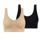 2 Pack Underwear Women's Plus Size Deep U Comfortable Beauty Back Yoga Vest with Pads No Steel Ring Gathered Shock-proof Sports Bra 2 Pack Underwear Women's Plus Size Deep U Comfortable Beauty Back Yoga Vest with Pads No Steel Ring Gathered Shock-proof Sports Bra