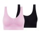 2 Pack Underwear Women's Plus Size Deep U Comfortable Beauty Back Yoga Vest with Pads No Steel Ring Gathered Shock-proof Sports Bra 2 Pack Underwear Women's Plus Size Deep U Comfortable Beauty Back Yoga Vest with Pads No Steel Ring Gathered Shock-proof Sports Bra