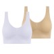 2 Pack Underwear Women's Plus Size Deep U Comfortable Beauty Back Yoga Vest with Pads No Steel Ring Gathered Shock-proof Sports Bra 2 Pack Underwear Women's Plus Size Deep U Comfortable Beauty Back Yoga Vest with Pads No Steel Ring Gathered Shock-proof Sports Bra