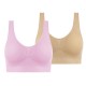 2 Pack Underwear Women's Plus Size Deep U Comfortable Beauty Back Yoga Vest with Pads No Steel Ring Gathered Shock-proof Sports Bra 2 Pack Underwear Women's Plus Size Deep U Comfortable Beauty Back Yoga Vest with Pads No Steel Ring Gathered Shock-proof Sports Bra