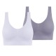 2 Pack Underwear Women's Plus Size Deep U Comfortable Beauty Back Yoga Vest with Pads No Steel Ring Gathered Shock-proof Sports Bra 2 Pack Underwear Women's Plus Size Deep U Comfortable Beauty Back Yoga Vest with Pads No Steel Ring Gathered Shock-proof Sports Bra