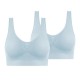2 Pack Underwear Women's Plus Size Deep U Comfortable Beauty Back Yoga Vest with Pads No Steel Ring Gathered Shock-proof Sports Bra 2 Pack Underwear Women's Plus Size Deep U Comfortable Beauty Back Yoga Vest with Pads No Steel Ring Gathered Shock-proof Sports Bra