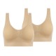 2 Pack Underwear Women's Plus Size Deep U Comfortable Beauty Back Yoga Vest with Pads No Steel Ring Gathered Shock-proof Sports Bra 2 Pack Underwear Women's Plus Size Deep U Comfortable Beauty Back Yoga Vest with Pads No Steel Ring Gathered Shock-proof Sports Bra