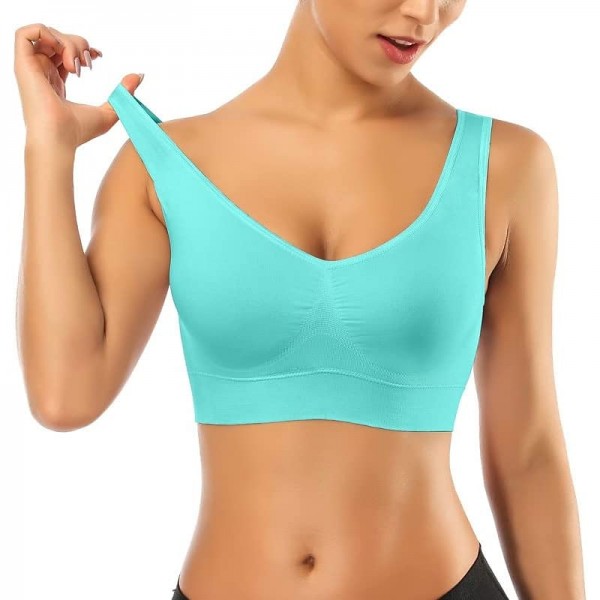 2 Pack Underwear Women's Plus Size Deep U Comfortable Beauty Back Yoga Vest with Pads No Steel Ring Gathered Shock-proof Sports Bra 2 Pack Underwear Women's Plus Size Deep U Comfortable Beauty Back Yoga Vest with Pads No Steel Ring Gathered Shock-proof Sports Bra
