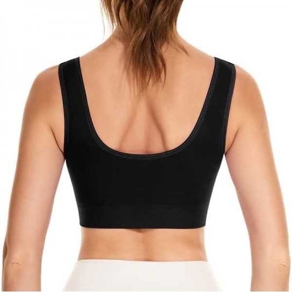 2 Pack Underwear Women's Plus Size Deep U Comfortable Beauty Back Yoga Vest with Pads No Steel Ring Gathered Shock-proof Sports Bra 2 Pack Underwear Women's Plus Size Deep U Comfortable Beauty Back Yoga Vest with Pads No Steel Ring Gathered Shock-proof Sports Bra