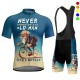 Men&#039;s Cycling Jersey with Bib Shorts Short Sleeve Mountain Bike MTB Road Bike Cycling Red Royal Blue Blue Bike Quick Dry Moisture Wicking Spandex Sports Geometric Funny Clothing Apparel