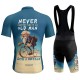 Men&#039;s Cycling Jersey with Bib Shorts Short Sleeve Mountain Bike MTB Road Bike Cycling Red Royal Blue Blue Bike Quick Dry Moisture Wicking Spandex Sports Geometric Funny Clothing Apparel