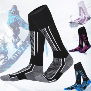 Men&#039;s Women&#039;s Ski Socks Outdoor Winter Thermal Warm Breathable Sweat-Wicking Crew Socks for Skiing Camping / Hiking Snowboarding Ski