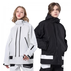 Men&#039;s Women&#039;s Ski Jacket Outdoor Winter Thermal Warm Waterproof Windproof Breathable Jacket for Snowboarding Ski Winter Sports