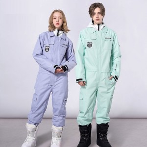 Men&#039;s Women&#039;s Ski Suit Outdoor Winter Thermal Warm Waterproof Windproof Breathable Snow Suit for Skiing Snowboarding Winter Sports