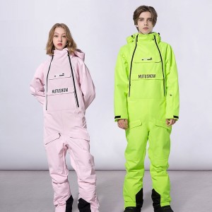 Men&#039;s Women&#039;s Ski Suit Outdoor Winter Thermal Warm Waterproof Windproof Breathable Snow Suit for Skiing Snowboarding Winter Sports