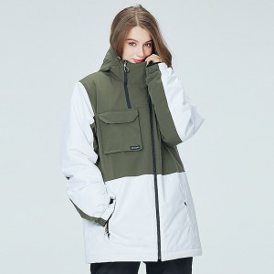 Men&#039;s Women&#039;s Hoodie Jacket Ski Jacket Outdoor Winter Thermal Warm Waterproof Windproof Breathable Hooded Windbreaker Winter Jacket for Skiing Camping / Hiking Snowboarding Ski