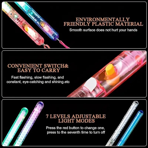 3/5/10pcs LED Glow Sticks LED Party Sticks Flash Twinkling Light Multi-color Sticks Glow Sticks With Lanyard Suitable For Birthday Parties Small Gifts For Halloween And Christmas Parties 3/5/10pcs LED Glow Sticks LED Party Sticks Flash Twinkling Light Multi-color Sticks Glow Sticks With Lanyard Suitable For Birthday Parties Small Gifts For Halloween And Christmas Parties