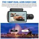 A68 1080p New Design / HD / 360° monitoring Car DVR 150 Degree Wide Angle 3 inch IPS Dash Cam with Night Vision / G-Sensor / motion detection 4 infrared LEDs Car Recorder
