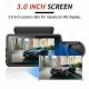 A68 1080p New Design / HD / 360° monitoring Car DVR 150 Degree Wide Angle 3 inch IPS Dash Cam with Night Vision / G-Sensor / motion detection 4 infrared LEDs Car Recorder