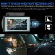 A68 1080p New Design / HD / 360° monitoring Car DVR 150 Degree Wide Angle 3 inch IPS Dash Cam with Night Vision / G-Sensor / motion detection 4 infrared LEDs Car Recorder