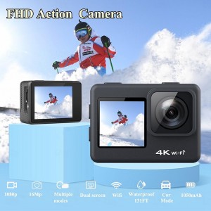 2.7-inch HD camera 18 megapixel night vision DV digital camera C06 card machine home selfie anti-shake wide Angle