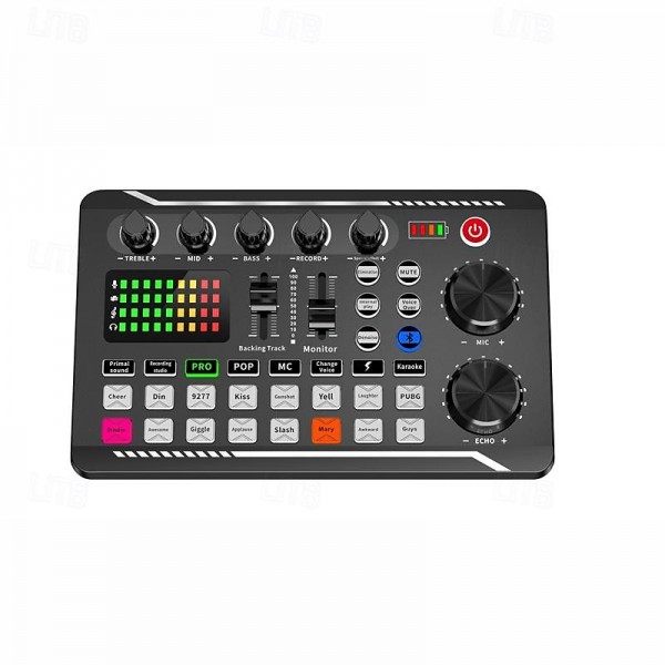 DJ Equipment Microphone Sound Card Console Studio Sound Card Kit Cable Phone Mixing Computer Live Voice Mixer F998 Sound Card DJ Equipment Microphone Sound Card Console Studio Sound Card Kit Cable Phone Mixing Computer Live Voice Mixer F998 Sound Card