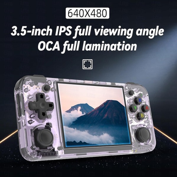 ANBERNIC RG35XX H Handheld Game Console, 3.5 Inch HD Screen Portable Audio Video Player, Double Rocker Handheld Retro Game Console