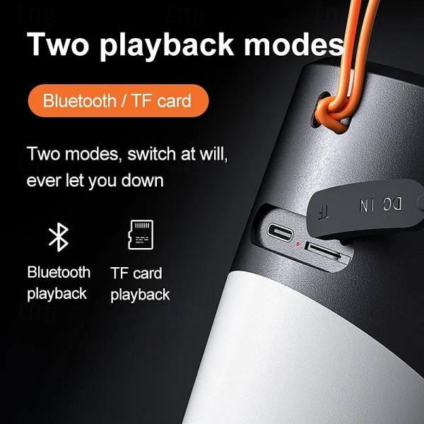 Outdoor RGB Lamp Sound Box Portable TWS Stereo Surround Bluetooth Speaker IPX5 Waterproof Subwoofer Support Tf Card Music Player Outdoor RGB Lamp Sound Box Portable TWS Stereo Surround Bluetooth Speaker IPX5 Waterproof Subwoofer Support Tf Card Music Player