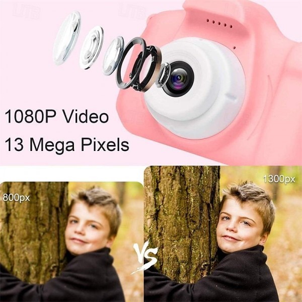 Kids Camera Birthday for Girls and Boys Kids Toys for 3 4 5 6 7 8 Year Old Children Digital Video Selfie Cameras for Toddler with 32GB SD Card Pink Kids Camera Birthday for Girls and Boys Kids Toys for 3 4 5 6 7 8 Year Old Children Digital Video Selfie Cameras for Toddler with 32GB SD Card Pink