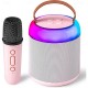 Mini Karaoke Machine with 1 Wireless Microphones for Kids Adults Portable Bluetooth Speaker Toy for Girls and Boys 2 4 5 6 7 8 9 10 12 Year Old Girl Birthday Gift Home Party Ideas Mini Karaoke Machine with 1 Wireless Microphones for Kids Adults Portable Bluetooth Speaker Toy for Girls and Boys 2 4 5 6 7 8 9 10 12 Year Old Girl Birthday Gift Home Party Ideas
