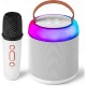 Mini Karaoke Machine with 1 Wireless Microphones for Kids Adults Portable Bluetooth Speaker Toy for Girls and Boys 2 4 5 6 7 8 9 10 12 Year Old Girl Birthday Gift Home Party Ideas Mini Karaoke Machine with 1 Wireless Microphones for Kids Adults Portable Bluetooth Speaker Toy for Girls and Boys 2 4 5 6 7 8 9 10 12 Year Old Girl Birthday Gift Home Party Ideas